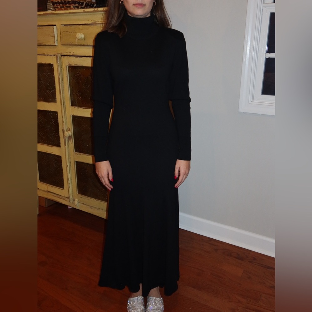 COS 100% Wool Black Maxi Dress – XS